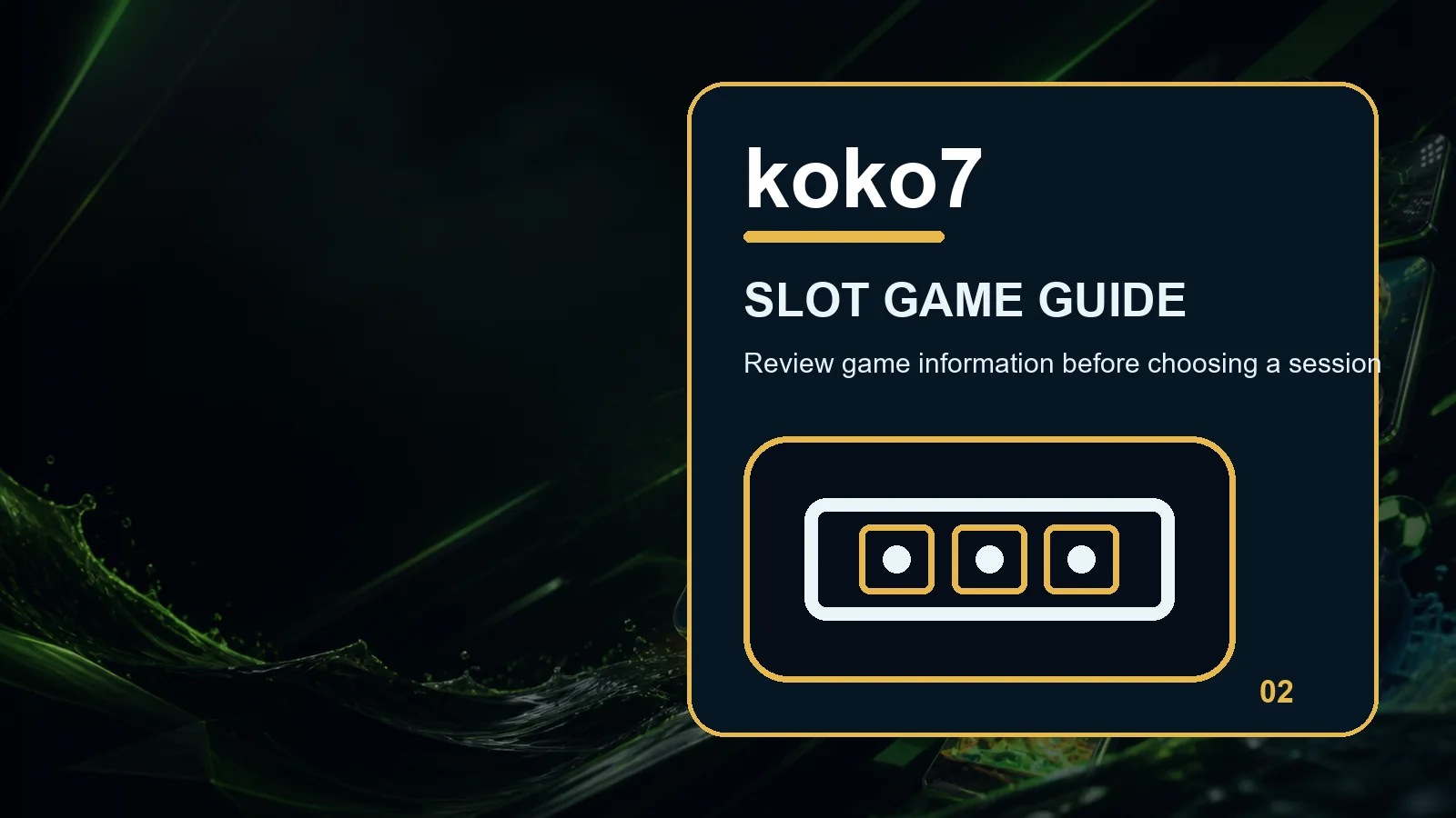 koko7 slots full-width visual guide 2